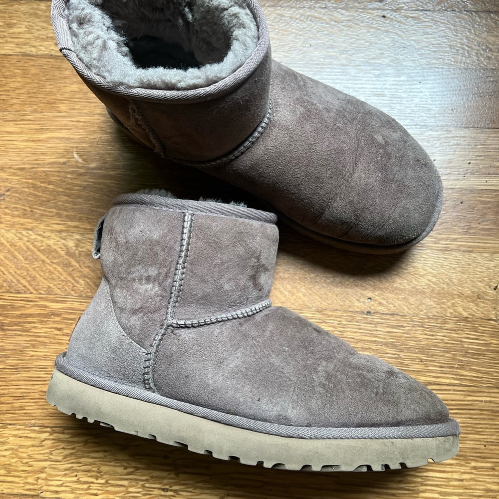Ugg classic mini boot -purple/grey